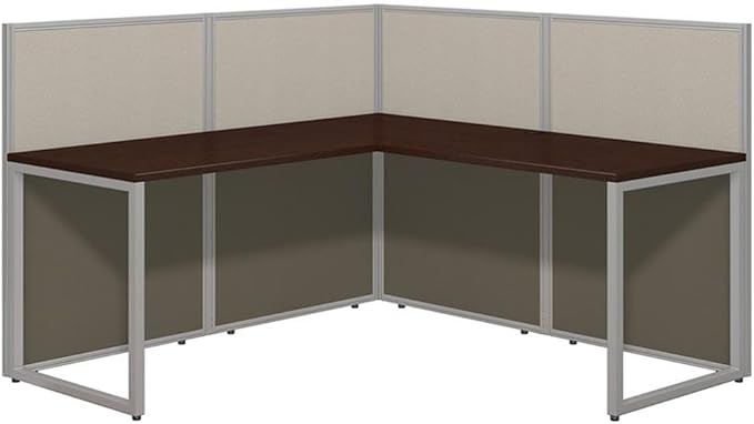 Bush Business Furniture Easy Office 60W L Shaped Cubicle Desk Workstation - Image 9