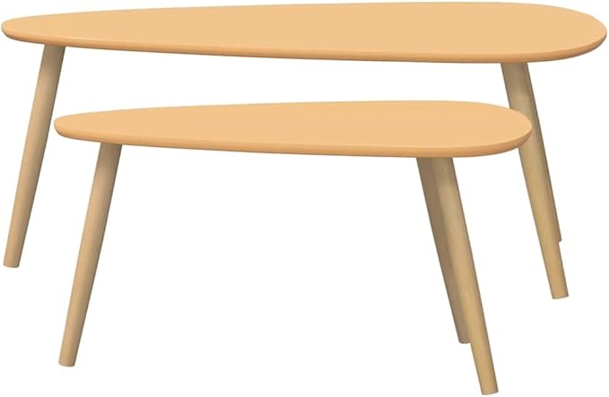 Scandinavian Style Coffee Table Set of 2 - Image 5