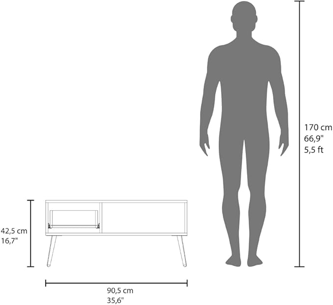 GOWE Scandinavian Style Coffee Table - Image 6