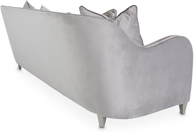 MICHAEL AMINI Roxbury Park 94" W Velvet Sofa in Steel Gray/Slate - Image 5