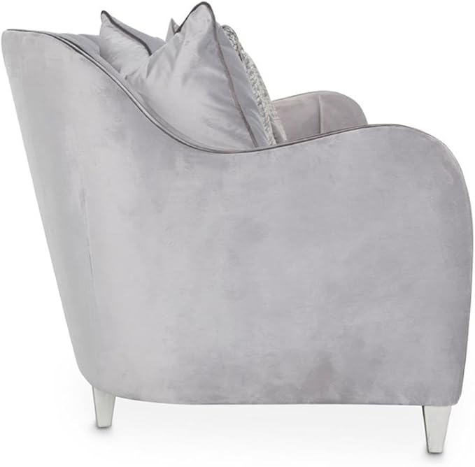 MICHAEL AMINI Roxbury Park 94" W Velvet Sofa in Steel Gray/Slate - Image 6