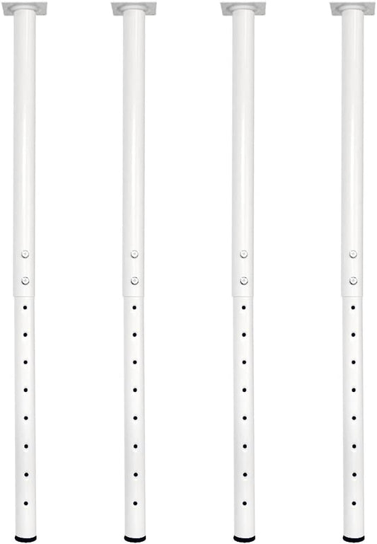 QLLY 24-40 inch Adjustable Metal Table Legs, Heavy Duty DIY Desk Legs by QLLY