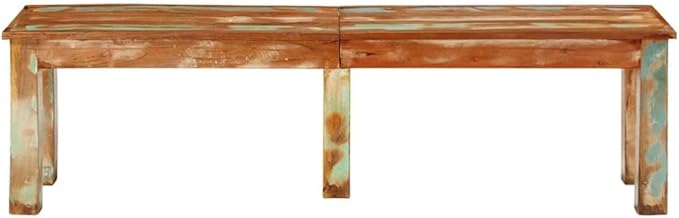vidaXL Bench 160x35x46 cm Solid Reclaimed Wood - Image 6