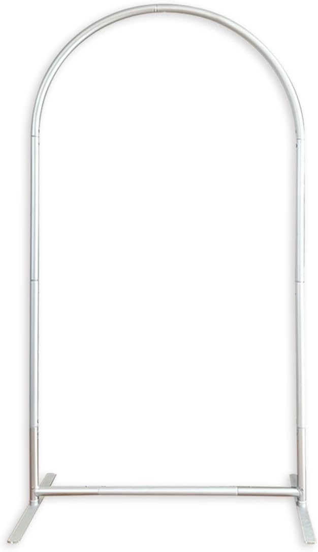 FiVan 2.7ft by 6ft Heavy Duty Trio Arch Backdrop Frame Stands for Party Covers
