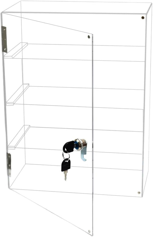 4 Shelf Clear Acrylic Display Case by Tozcozus