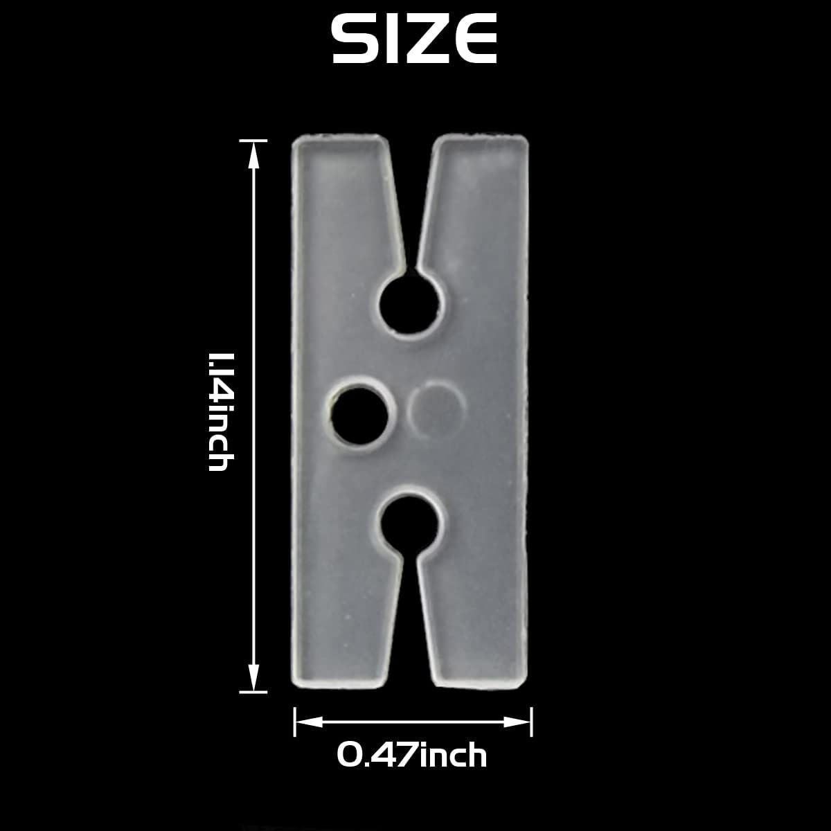 GXXMEI 300PCS Plastic Balloon Clips Ties for Sealing, H Shape Bulk Balloon Ties clips Tool for Wedding Party Christmas Birthday Decoration