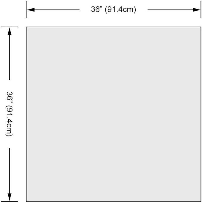 Dulles Glass 36 inch Square Glass Table Top - Image 3