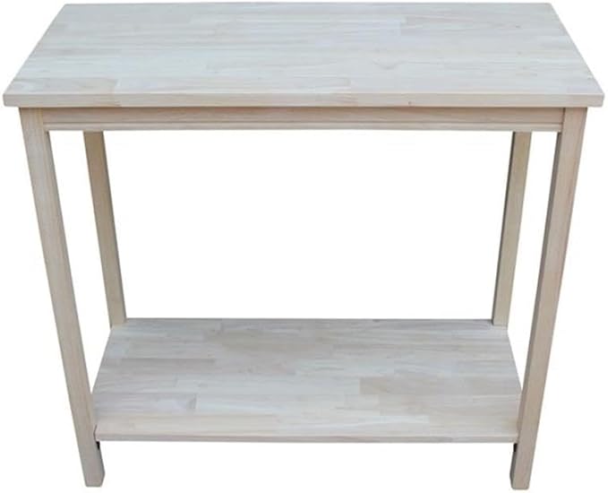 IC International Concepts, Portman Accent Table, Solid Real Wood, Sturdy - Image 4