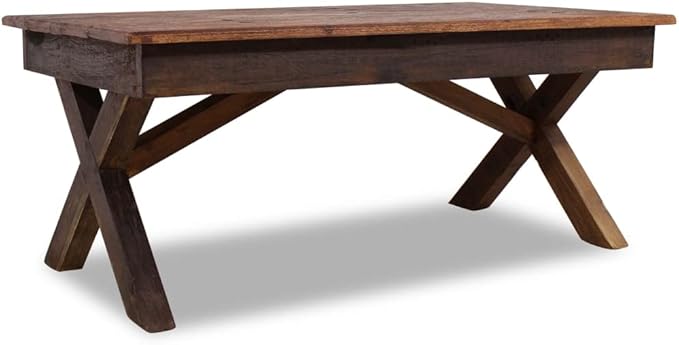 Handmade Reclaimed Wood Coffee Table Rustic Farmhouse Style Eco-Friendly - Image 3