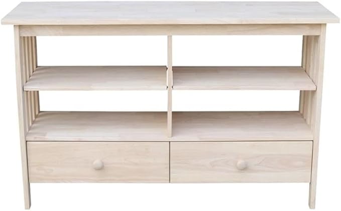 IC International Concepts, Mission Entertainment/TV Stand, Solid Real Wood by InternationalConcepts
