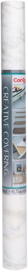 Con-Tact Brand Creative Covering, Self-Adhesive Shelf Liner, Marble White by Kittrich+%28Home%29