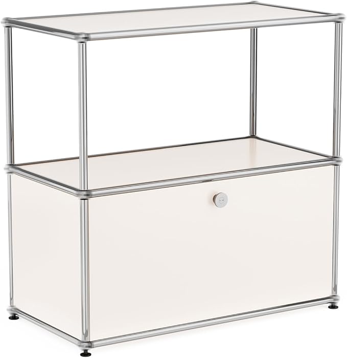 Modern Storage Cabinet White D Versatile Free-Standing Organizer - Image 4