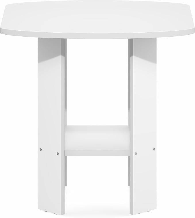Furinno Simple Design Side Table, 2-Tier Square Modern End Table, Open Shelves - Image 7
