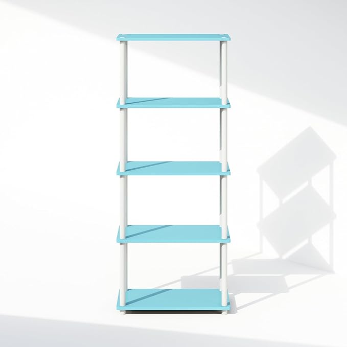 Furinno Turn-N-Tube Book Shelf, 5-Tier Bookshelf, Bookcase - Image 6