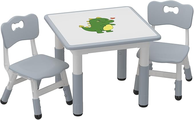GAOMON Kids Table and 2 Chairs Set by GAOMON