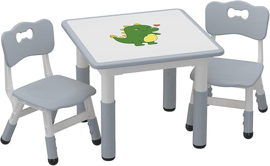 GAOMON Kids Table and 2 Chairs Set by GAOMON