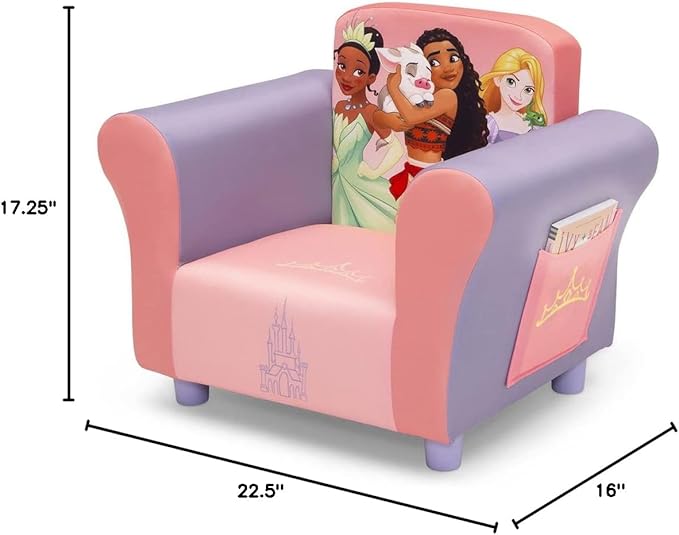 Delta Children Upholstered Chair, Disney Princess - Image 3