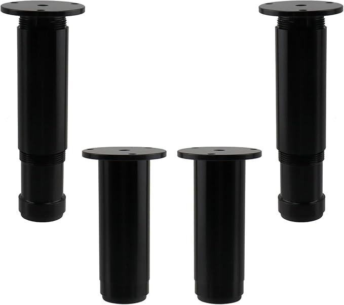 4 PCS Metal Adjustable Furniture Sofa Legs, Heavy Duty Bed Frame Center Support by UTALIND