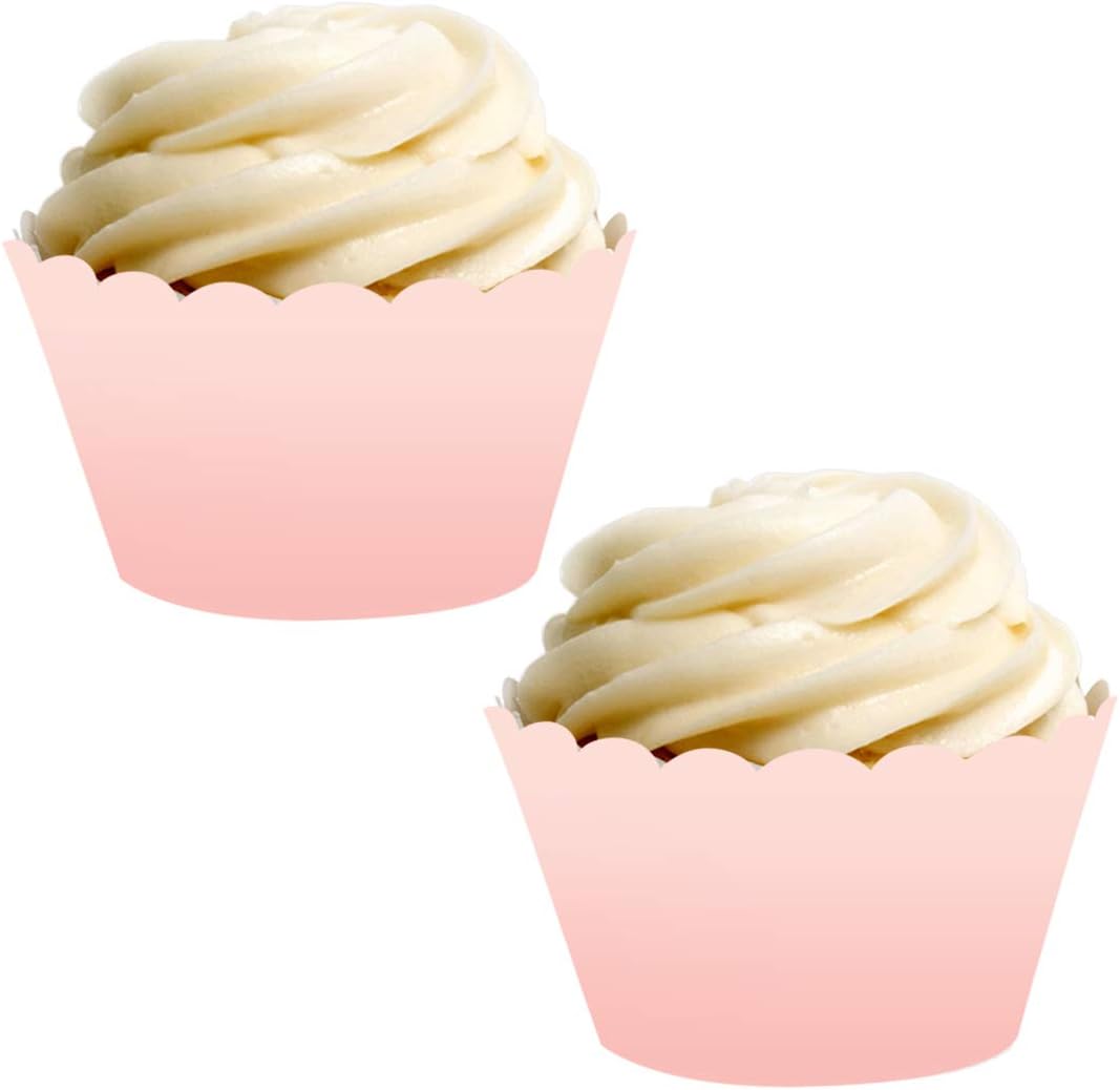 Andaz Press Blush Pink Rose Elegant Party Collection, Cupcake Wrappers, 24-Pack, Favors Decor