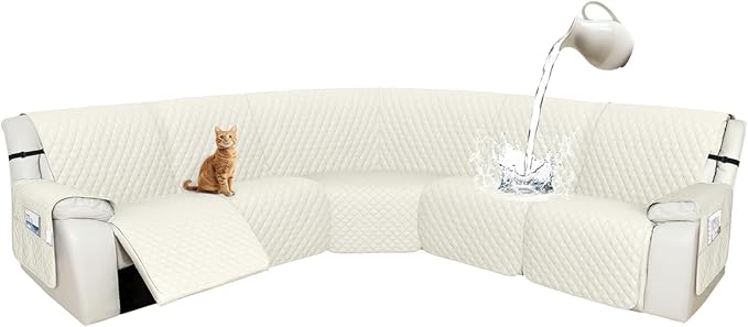 Arfntevss Recliner Sectional Couch Covers 1OO% Waterproof L Shape Sofa Cover by Arfntevss