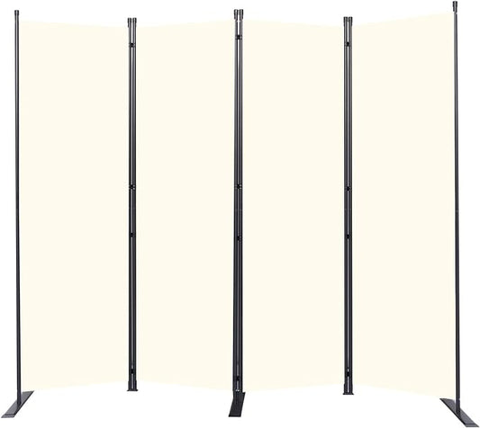 Room Divider 6FT Portable Room Dividers and Folding Privacy Screens, 4 Panel by HOMSCREENER