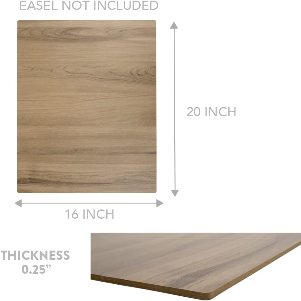 Andaz Press Large Wooden Welcome Sign for Wedding Rustic Welcome Sign 16" x 20" Custom Names Date & Location Modern Wedding Signage English Oak MDF Wood Finish Wedding Reception Indoor Outdoor Signs