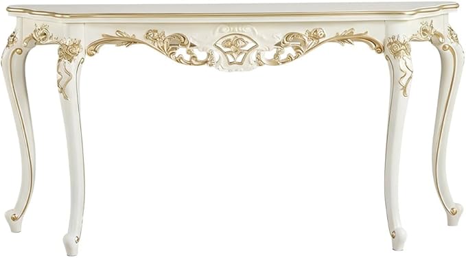 Vintage French Console Table, Wood Entryway Table by Unknown