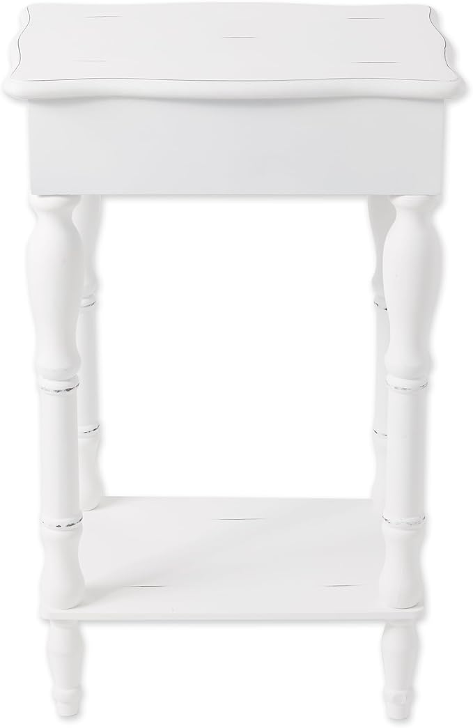 Sunshine Megastore Carved White Side Table - Image 5