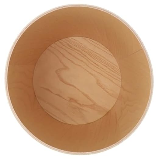 2.3 Gallons Wood Trash Can Wastebasket - Image 3