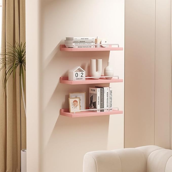 RYOFOBETTO Small Floating Shelf, 6X9 Inches Farmhouse Wall Shelves - Image 6