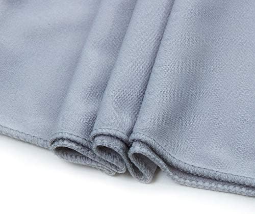 VDS Pack of 25 PCS | Light Silver | Spandex Chair Sashes Bows Without Buckle | Stretch Elastic Banquet Universal Folding Chair Band Tie with for Wedding Party Conference Celebration Event Decoration