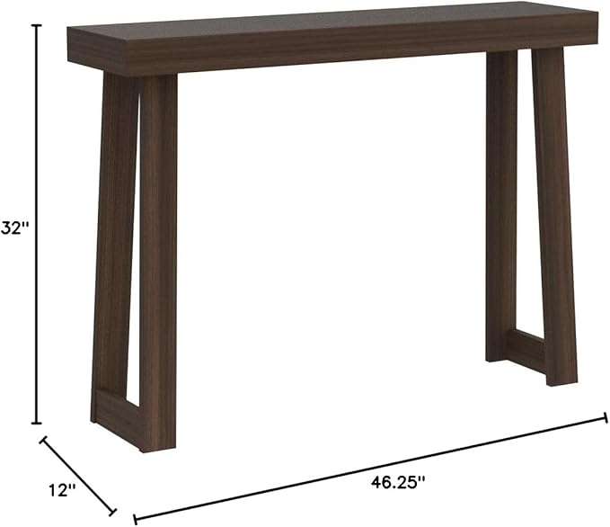 Plank+Beam Solid Wood Console Table, 46 Inch, Sofa Table, Narrow Entryway Table - Image 2