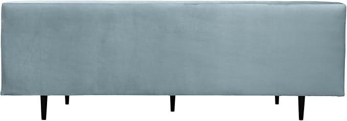 Armen Living Annabelle 80" Modern Bluestone Velvet Sofa - Image 5