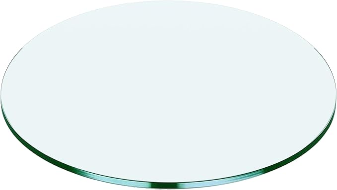 40" Round Tempered Glass Table Top by Unknown