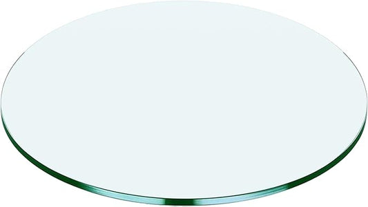 40" Round Tempered Glass Table Top by Unknown