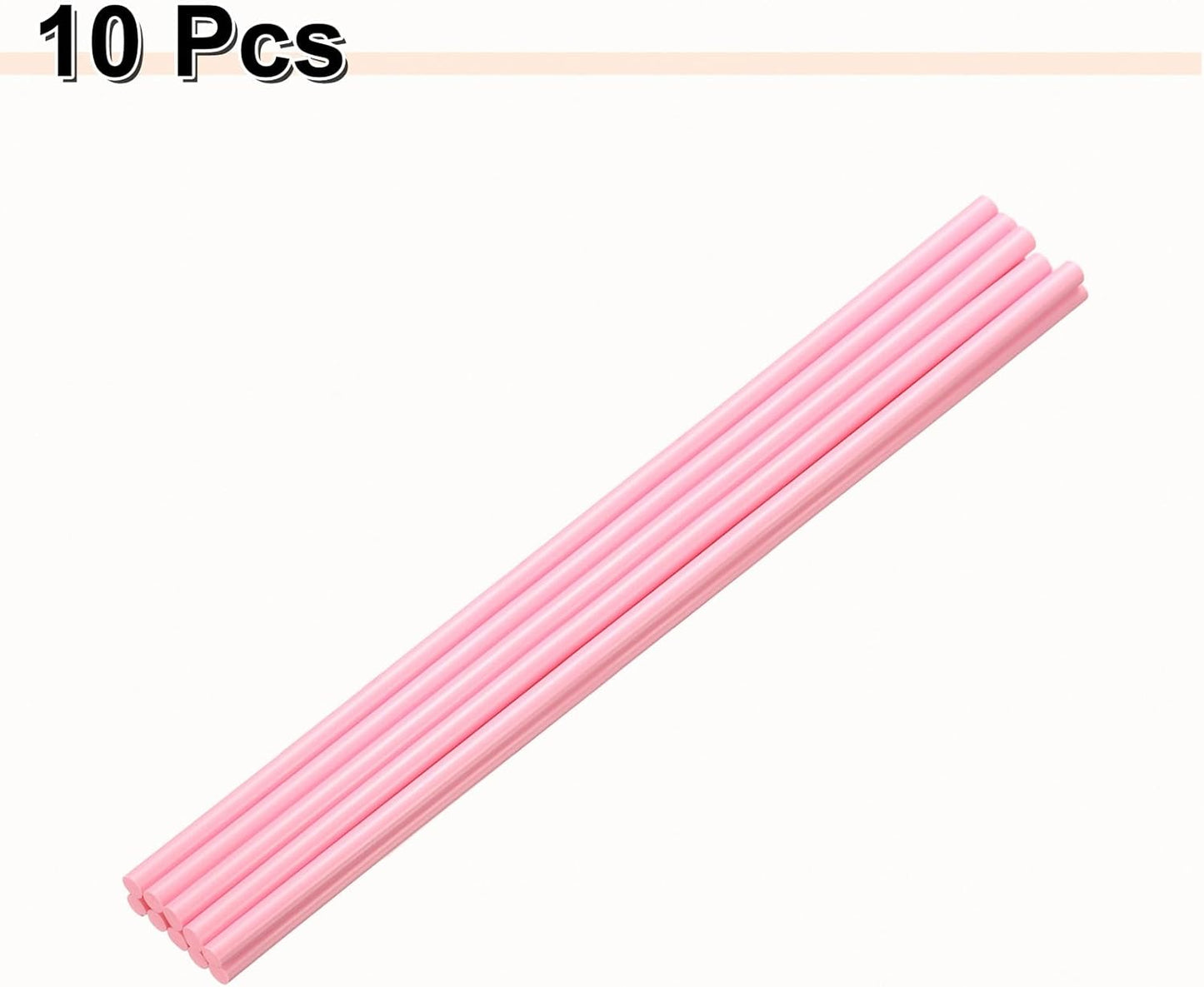 HARFINGTON 10pcs Hot Glue Sticks 0.28" Dia x 11.81" Long EVA Mini Hot Melt Adhesive Glue Stick for Hot Melt Gun Wood Plastic Glass Flowers Fabrics Foam, Pink