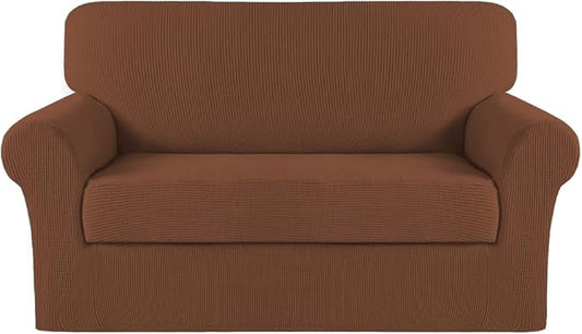 Turquoize Stretch Sofa Slipcover 2 Pieces Sofa Cover Couch Cover by Turquoize
