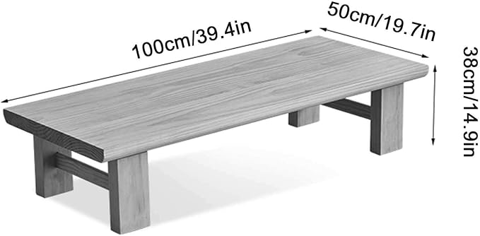 Japanese Style Solid Wood Coffee Table - Image 2