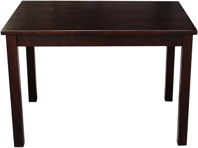HomeStock Asian Aesthetics Table, Java Finish, Solid Hardwood, Ready to Assemble - Image 6