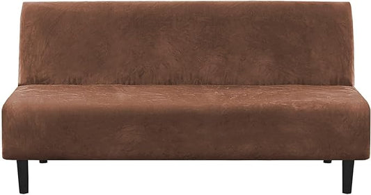 H.VERSAILTEX Real Velvet Futon Cover Armless Sofa Covers Sofa Bed Covers by HVERSAILTEX