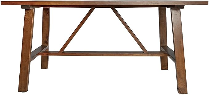 Flash Furniture Eli Farmhouse Trestle Coffee Table, Rustic Solid Wood Coffee - Image 6