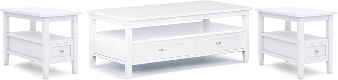 SIMPLIHOME Warm Shaker Solid Wood Transitional-Style 48-inch Wide Coffee Table by SimpliHome