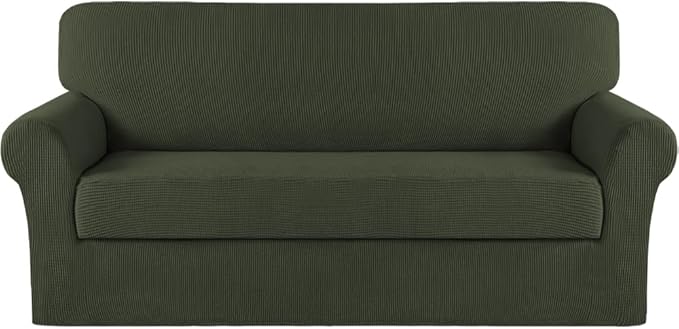 Turquoize Stretch Sofa Slipcover 2 Pieces Sofa Cover Couch Cover by Turquoize