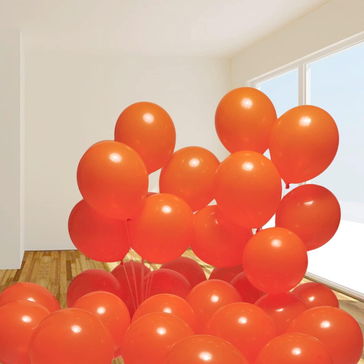 300 Pack Orange Balloons 12 inch Orange Latex Party Balloon Bulk for Various Party Events Decorations