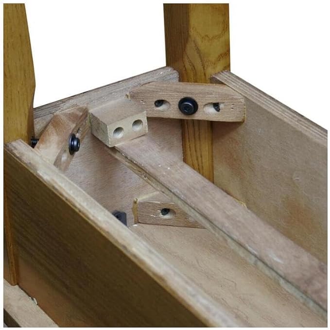Maykoosh Country Cottage One Drawer Bin Pull Side Table, Solid Wood Construction - Image 4