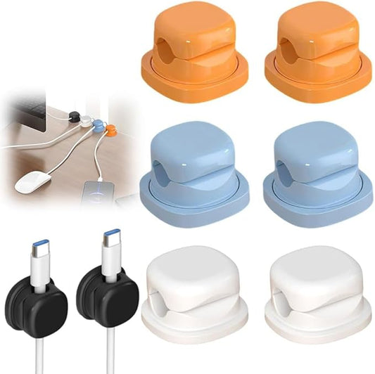 6 Pack Cord Organizer Holder, 2026 New Adjustable Cable Organizer Clips by BYXIWA