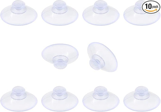 10 Pack Glass Table Suction Cups - 20mm Rubber Suckers by Qjaiune