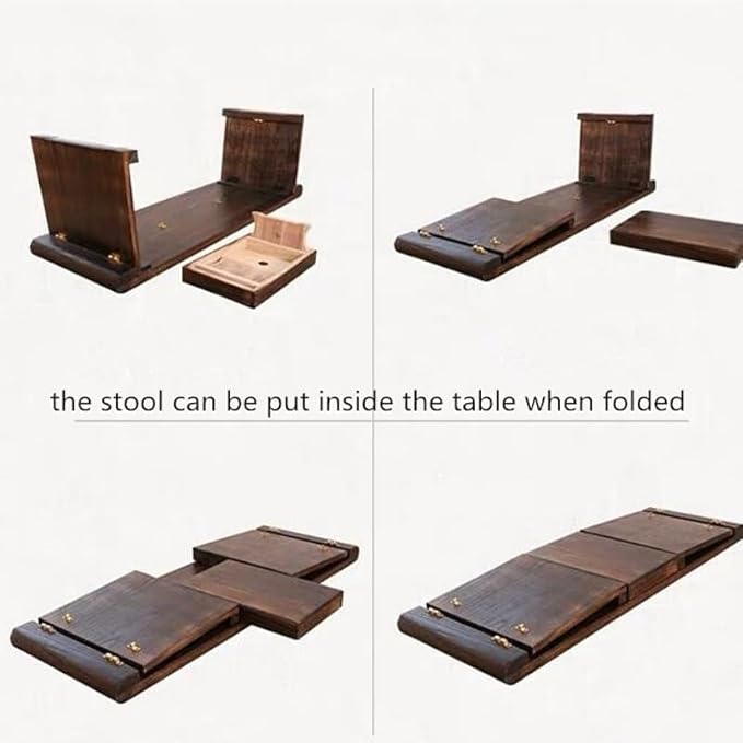 HEXEH Side Table Wooden Floor Table - Image 6