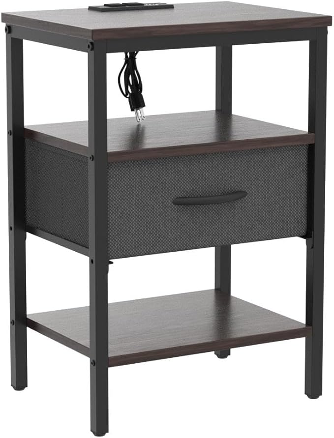 SUPERJARE Nightstand Set of 2, Bed Side Tables - Image 5