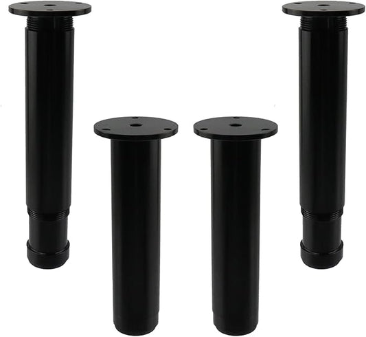 4 PCS Metal Adjustable Furniture Sofa Legs, Heavy Duty Bed Frame Center Slat by UTALIND